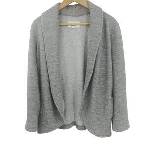 BB Dakota Open Front Long Sleeve Knit Cardigan Unstructured Blazer Size M Gray
